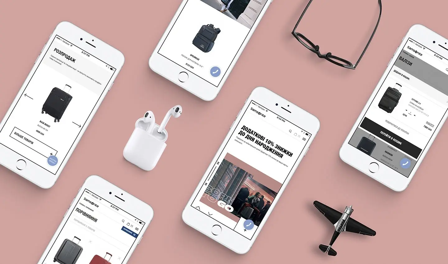 <span>Samsonite Ukraine</span> E-commerce platform for worldwide brand 0